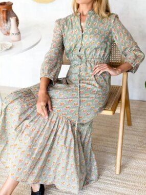 Francis Dress - Emerson Fry (Harper Print / Sage Green)